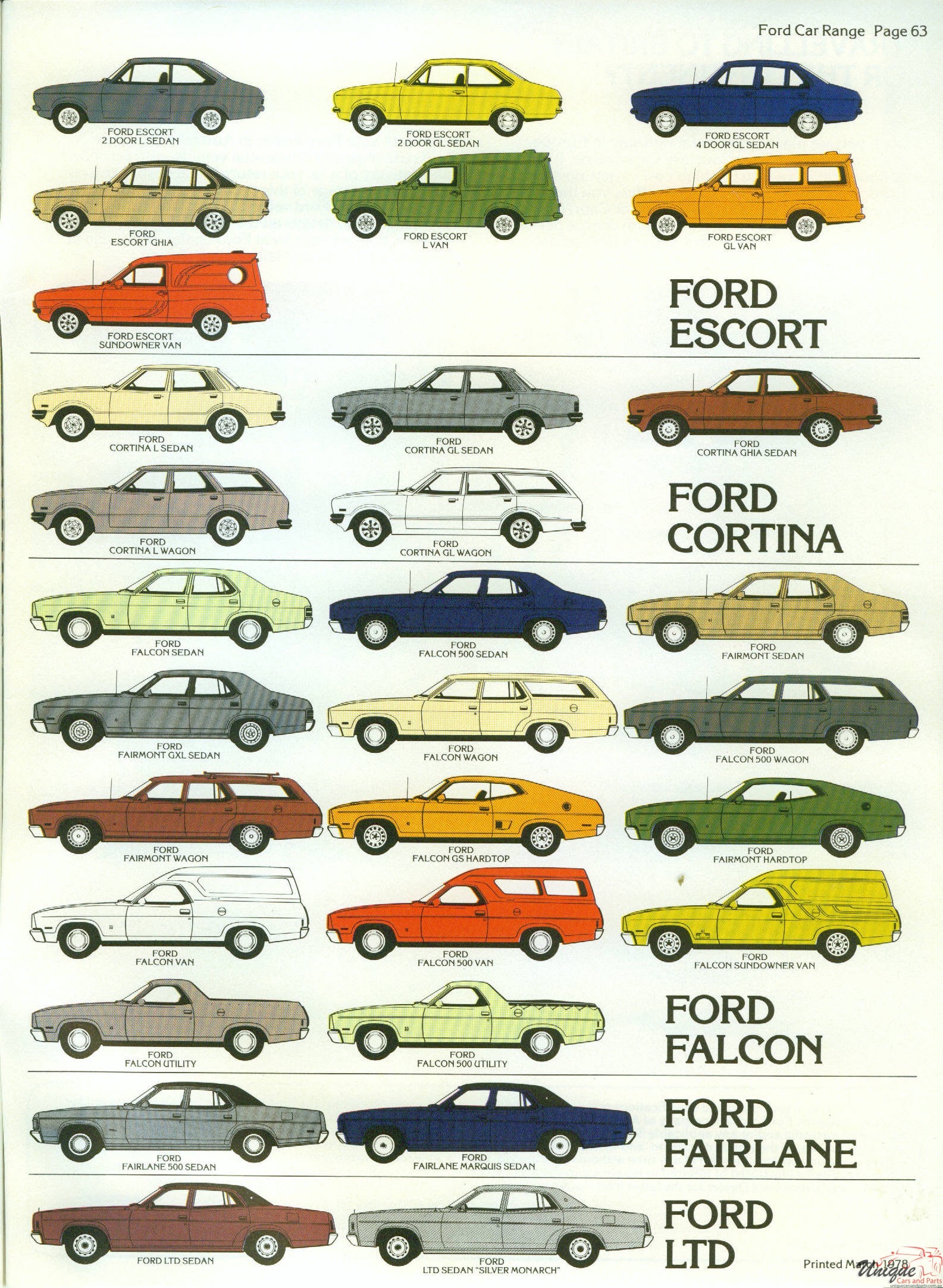1978 Ford Australia Model Range Brochure Page 45